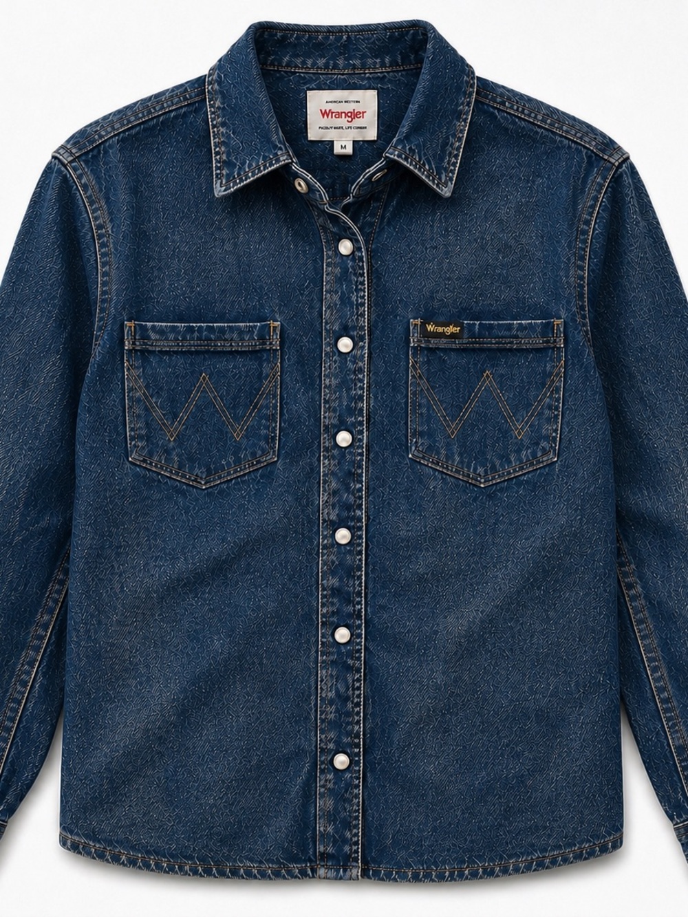 Wrangler Women's Dark Indigo Denim Shirt Jacket